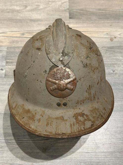 Franse m1926 Adrian helm kust artillerie, Verzamelen, Militaria | Tweede Wereldoorlog, Landmacht, Helm of Baret, Overige gebieden