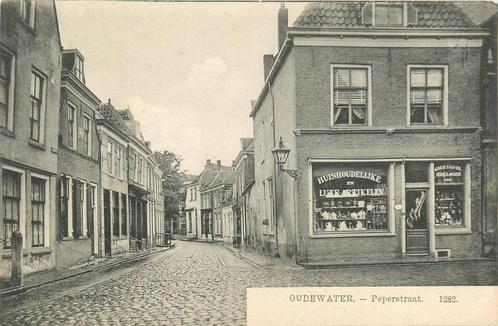 (701-172-035) Oudewater Peperstraat, Verzamelen, Ansichtkaarten | Nederland, Utrecht, Verzenden