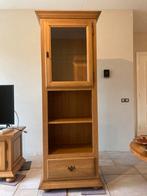 Boeken-/vitrinekast massief eiken, Huis en Inrichting, Kasten | Vitrinekasten, Ophalen, Gebruikt, Eikenhout, 50 tot 100 cm