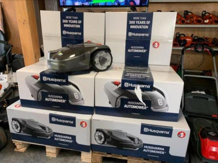 opruiming overjarige automowers 2024 2025 korting, Tuin en Terras, Grasmaaiers, Gebruikt, 50 cm of meer, Ophalen