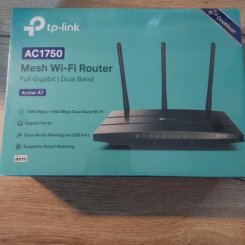 TP-Link Archer A7 - AC1750 WIFI Router, Computers en Software, Netwerk switches, Nieuw, Ophalen of Verzenden