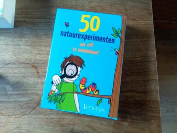 Kinder natuur experimenten kaarten. beschikbaar voor biedingen