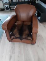 Leren stoel, Huis en Inrichting, Fauteuils, Gebruikt, Ophalen of Verzenden, 50 tot 75 cm, Leer
