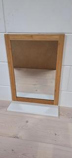 Stijlvolle spiegel met bamboe frame, Minder dan 50 cm, Nieuw, Ophalen of Verzenden, Minder dan 100 cm