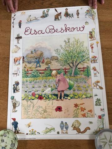 Lieve poster van Elsa Beskow beschikbaar voor biedingen