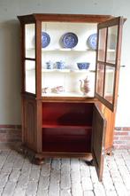 Prachtige antieke eiken porseleinkast, servieskast, vitrine., Antiek en Kunst, Verzenden