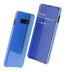 Samsung Galaxy S10e Clear View Stand Cover Set _ Blauw, Verzenden, Nieuw, Overige modellen, Hoesje of Tasje