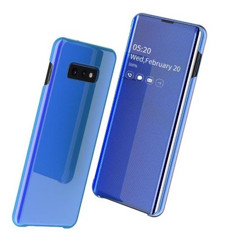 Samsung Galaxy S10e Clear View Stand Cover Set _ Blauw, Telecommunicatie, Mobiele telefoons | Hoesjes en Frontjes | Samsung, Nieuw