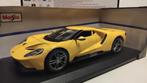 Ford GT 2017 Coupe yellow Maisto metal 1:18 KRD, Hobby en Vrije tijd, Modelauto's | 1:18, Ophalen of Verzenden, Zo goed als nieuw