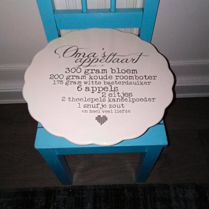 Oma's appeltaart taartschaal - Natuurlijk Yvon Yvon Jaspers, Huis en Inrichting, Keuken | Servies, Gebruikt, Schaal of Schalen