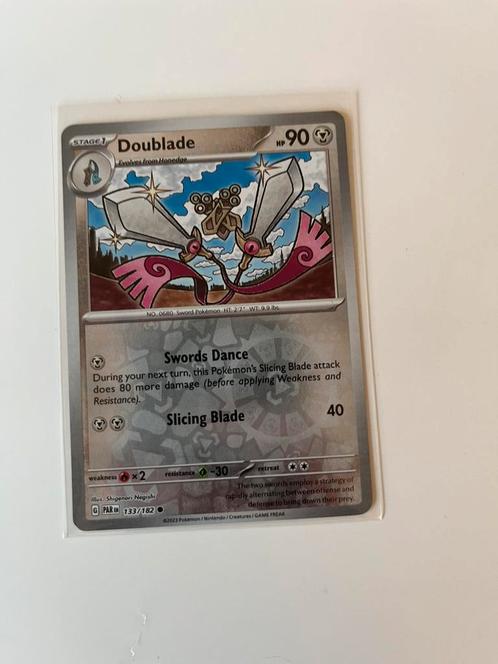 Doublade 133/182 paradox rift, Hobby en Vrije tijd, Verzamelkaartspellen | Pokémon, Zo goed als nieuw, Losse kaart, Ophalen of Verzenden