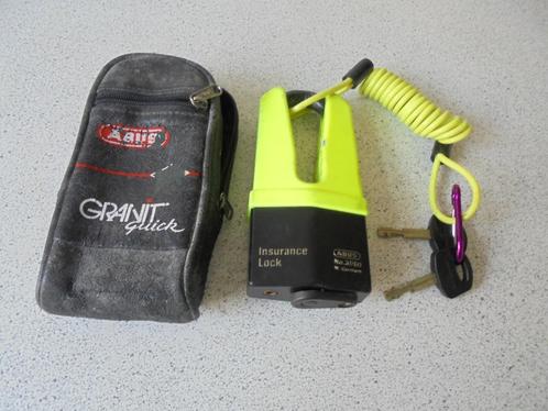 ABUS Granit schijfremslot +Remainder +2 Sleutels, Motoren, Accessoires | Sloten, Zo goed als nieuw, Ophalen of Verzenden