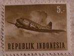 Indonesië Postzegel Vliegtuig, Ophalen of Verzenden, Gestempeld