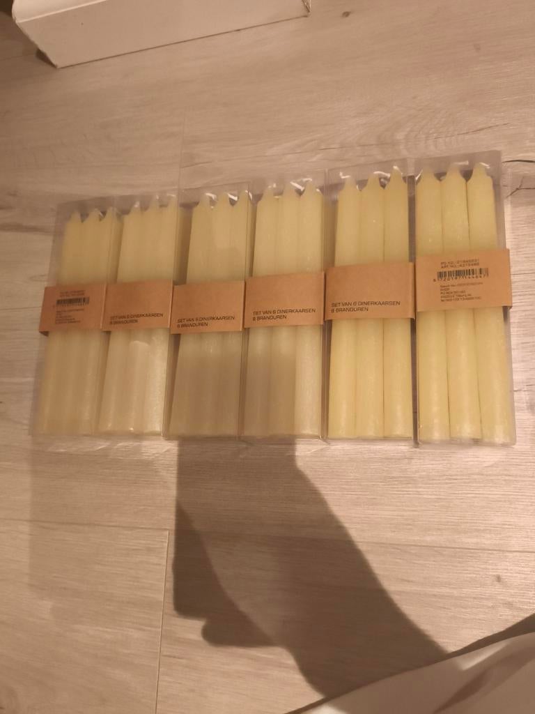 120 Dinerkaarsen - Nieuw in Verpakking, Ophalen