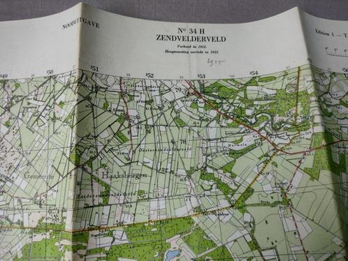 34 H Zendvelderveld Almeloe Vreden Plattegrond 1955, Antiek en Kunst, Kunst | Litho's en Zeefdrukken, Ophalen of Verzenden