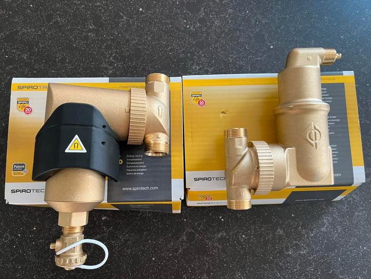Spirotrap en Spirovent van Spirotech 22mm NIEUW, Doe-het-zelf en Verbouw, Verwarming en Radiatoren, Zo goed als nieuw, Overige typen
