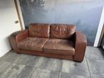 Leren bank in delen te vervoeren, Ophalen, Gebruikt, Tweepersoons, Leer