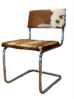 Project 99 design stoel met koeienhuid serie#37, Gebruikt, Eén, Ophalen