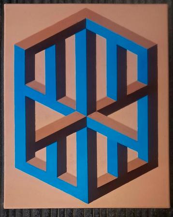 "Oase" Acryl op Canvas , 30 cm x 40 cm beschikbaar voor biedingen
