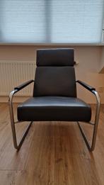 Harvink designfauteuil, Huis en Inrichting, Fauteuils, Ophalen, Metaal, 75 tot 100 cm, Zo goed als nieuw