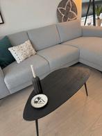 Zwart asymmetrisch houten tafeltje, Huis en Inrichting, Tafels | Salontafels, Ophalen, 50 tot 100 cm, Zo goed als nieuw, Overige vormen