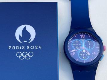 Swatch horloge Blue Heelflip Paris 2024 in heel goede staat! beschikbaar voor biedingen