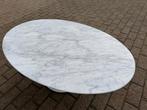 Originele Knoll Tulip Eero Saarinen Ovale Salontafel Carrara, Huis en Inrichting, Tafels | Salontafels, 100 tot 150 cm, Minder dan 50 cm