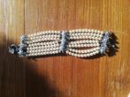 Mooie Otazu zilveren bloemen- en parelarmband, Sieraden, Tassen en Uiterlijk, Armbanden, Ophalen of Verzenden, Zo goed als nieuw