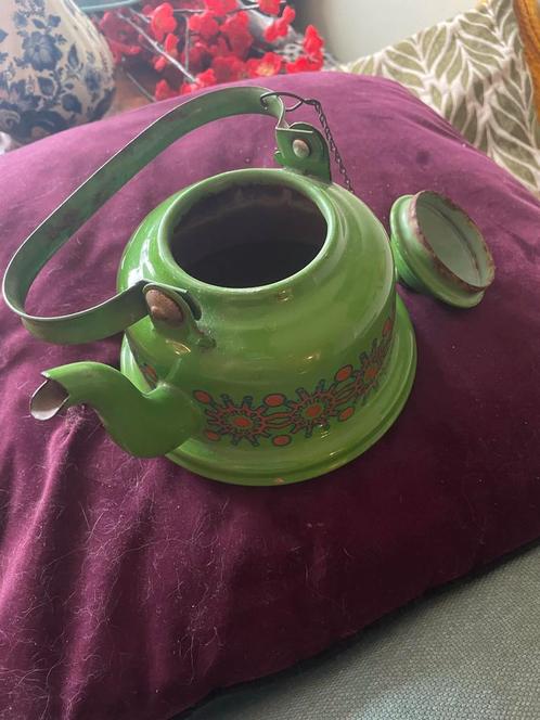 Vintage Brabantia Emaille Theepot, Antiek en Kunst, Antiek | Emaille, Ophalen