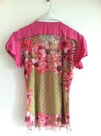 Moovy zomer top met gaasrug - S/M, Nieuw, Ophalen of Verzenden, Korte mouw, Roze