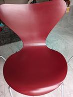 4 originele Arne Jacobsen stoelen. Rood., Huis en Inrichting, Stoelen, Ophalen, Gebruikt, Rood, Metaal