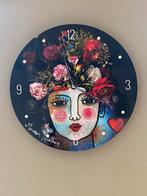 Wandklok Flower Woman, Maureen Knobben, Antiek en Kunst, Ophalen of Verzenden