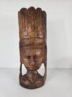 Beeld indiaan, hout, Haïti, midden 20e eeuw, Antiek en Kunst, Ophalen of Verzenden