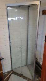Hoek Vitrinekast Zilver Glas LED, Huis en Inrichting, Kasten | Vitrinekasten, Ophalen, 50 tot 100 cm, Glas, Modern