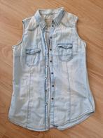 giletje spijker lichtblauw, Kleding | Dames, Bodywarmers, Ophalen of Verzenden, Zo goed als nieuw, Maat 38/40 (M), Blauw