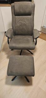 Relaxfauteuil met voetenbank, Ophalen, Zo goed als nieuw, Eén, Stof