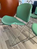 Stoelen set 4 stuks | Jimmy Car design | mintgroen, Huis en Inrichting, Stoelen, Gebruikt, Overige kleuren, Vintage / retro, Ophalen of Verzenden
