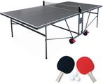 tafeltennistafel met een ballen opraper, Sport en Fitness, Tafeltennis, Ophalen, Gebruikt, Tafel Indoor, Inklapbaar