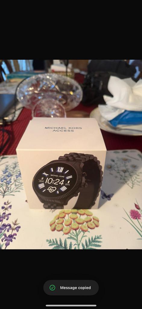 Michael Kors smartwatch, Sieraden, Tassen en Uiterlijk, Smartwatches, Zo goed als nieuw, Android, Zwart, Ophalen of Verzenden