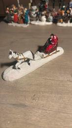 Stelletje in arreslee voor kerstdorp D15, Diversen, Kerst, Ophalen of Verzenden, Zo goed als nieuw