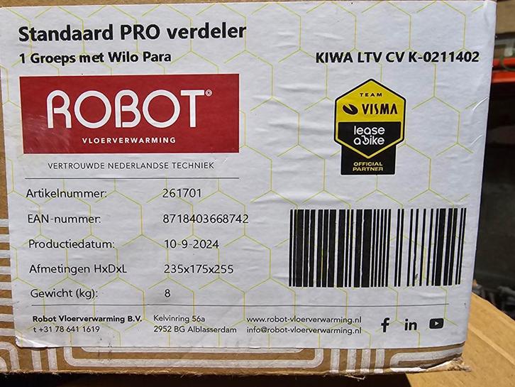 Robot Vloerverwarming Verdeelunit PRO, Doe-het-zelf en Verbouw, Verwarming en Radiatoren, Nieuw, Overige typen, Minder dan 200 watt