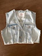 Spijkerstof Gilet - Denim Vest, Ophalen of Verzenden, Zo goed als nieuw, Maat 36 (S), Blauw