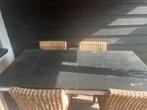 Eet tafel met vier stoelen, Ophalen of Verzenden, Gebruikt