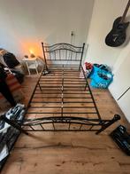 Bedframe 120x200 cm vintage stijl, Ophalen, Gebruikt, Eenpersoons, Zwart