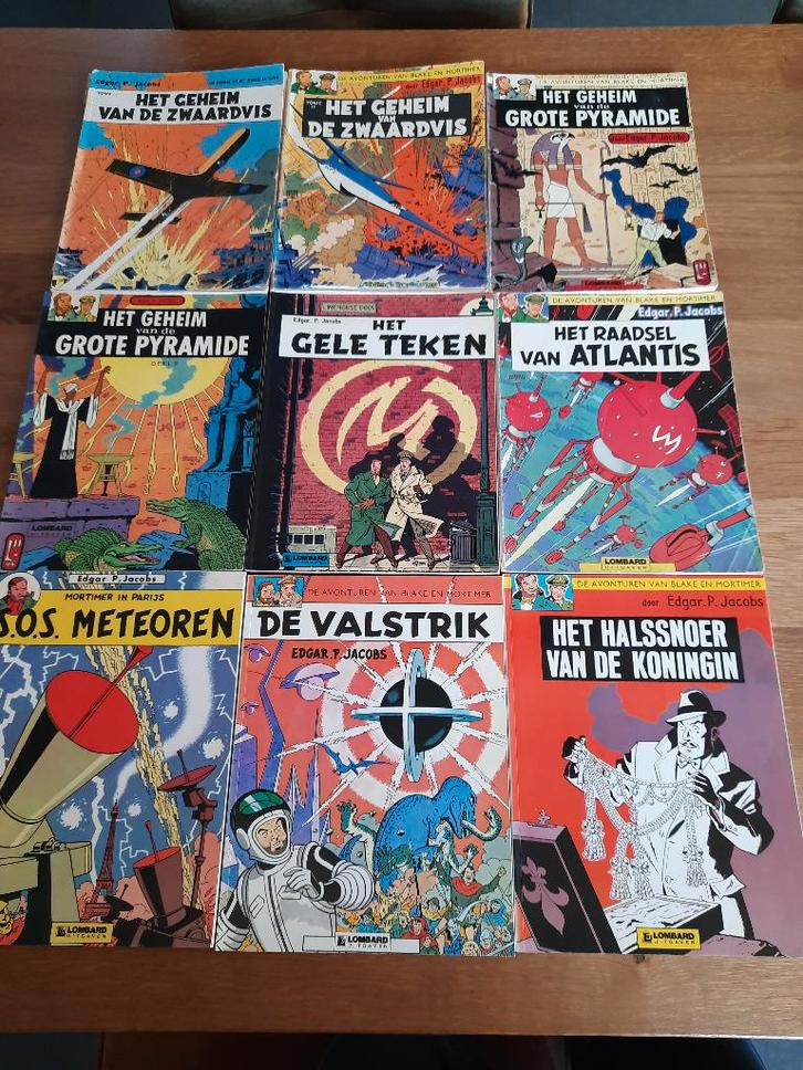 Blake en Mortimer strips, Boeken, Stripboeken, Gelezen, Meerdere stripboeken, Ophalen of Verzenden