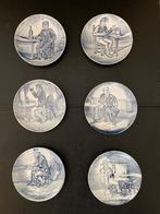 Vintage boterbordjes Delfts blauw van Royal Sphinx by Boch. , Antiek en Kunst, Ophalen of Verzenden