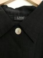 Schitterend zwart broekpak van Liva. 100% linnen ., Kleding | Dames, Gelegenheidskleding, Ophalen of Verzenden, Zo goed als nieuw
