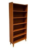 Vintage teakhouten boekenkast Deens Design jaren 60, Gebruikt, Vintage, 50 tot 100 cm, Minder dan 100 cm