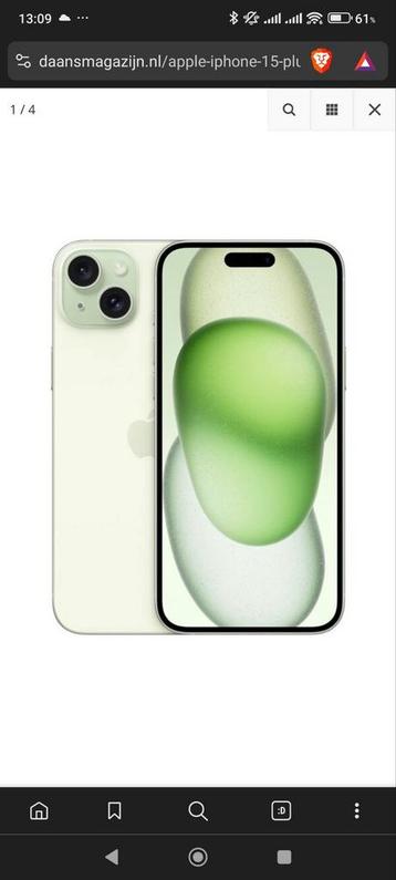 iPhone 15 Plus Groen 256GB