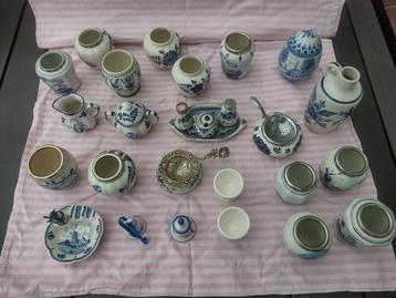 Delfts Blauw Collectie Aardewerk beschikbaar voor biedingen